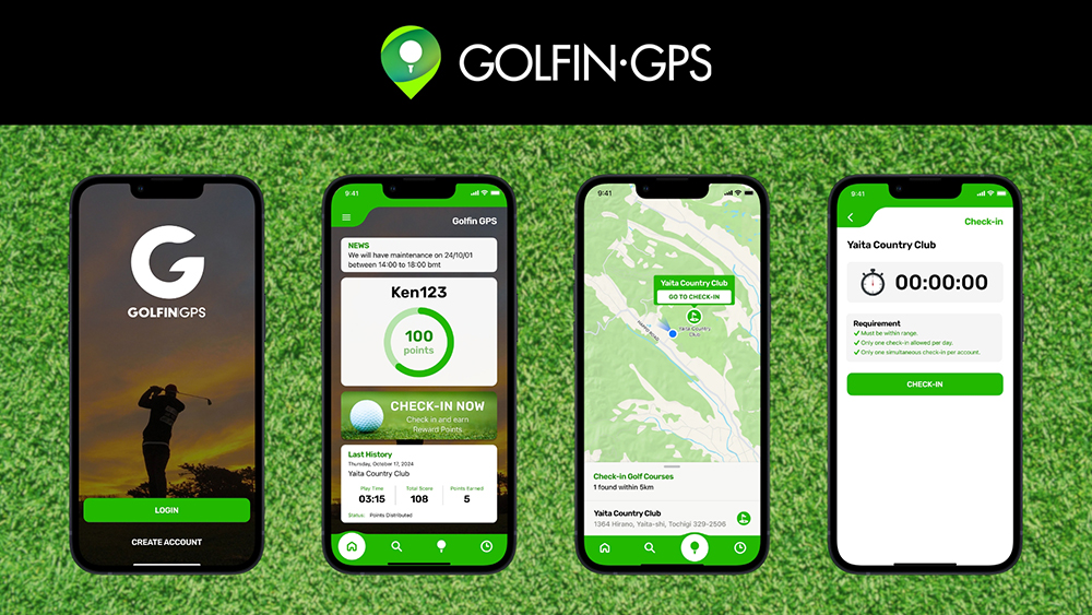 リアルゴルフとデジタルゲームをつなぐアプリ 『GOLFIN GPS』
