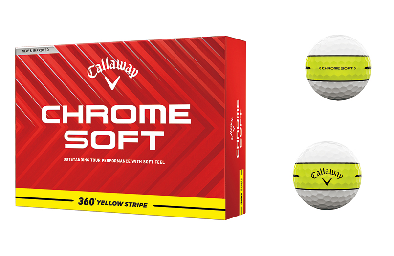 キャロウェイから 『CHROME SOFT 360°YELLOW STRIPE』『CHROMEシリーズ USA TRUTRACK』『REVA 』新ボール登場