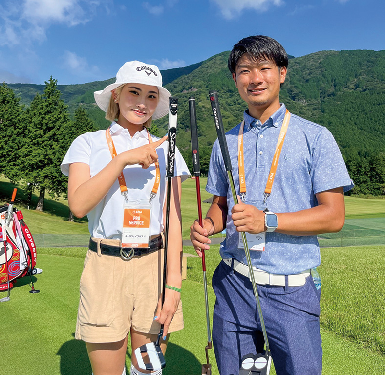 ツアーサポートの舞台裏を見る！　パターグリップに変化アリ　ヘッド重量の増加でミッドサイズ主流!?　ビーヒット代表　長瀬貞之